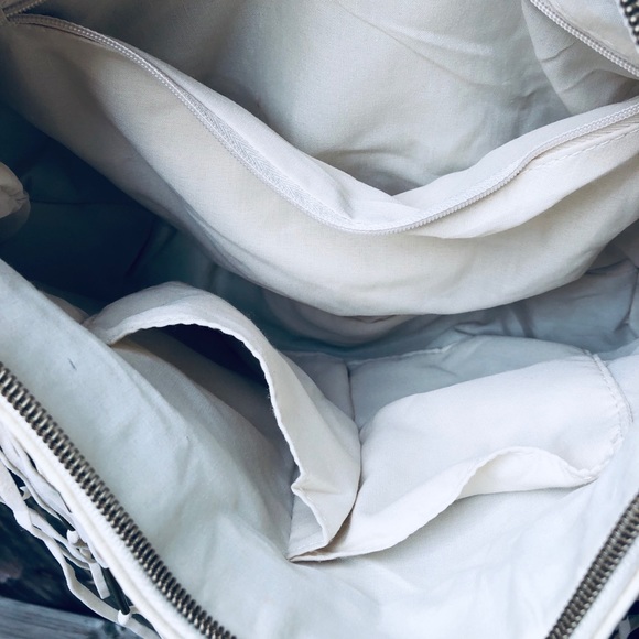 NWOT - Faux Leather Boho Bag - Cream - Picture 5 of 7